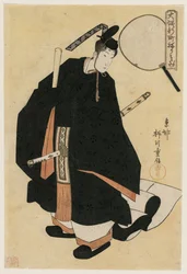 The Geisha Motozuru of Kaideya as a Dancer in Court Robes, early 1820s