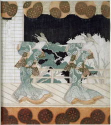 Dancers in Traditional Costume on a Scene