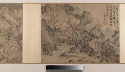 Landscapes (Eight Album Leaves Mounted as a Handscroll)