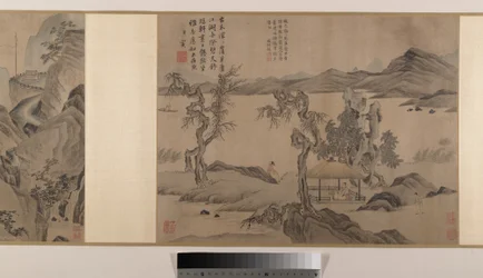 Landscapes (Eight Album Leaves Mounted as a Handscroll)
