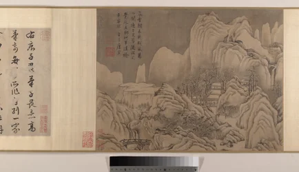 Landscapes (Eight Album Leaves Mounted as a Handscroll)