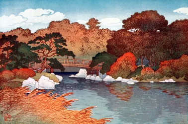 Autumn in Hundred Flower Garden at Muko-Jima, c1900-1950
