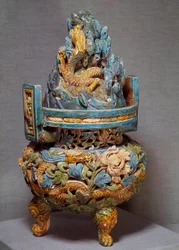 Chinese art: burner perfumes in terracotta. Yuan Dynasty period. 1271-1368