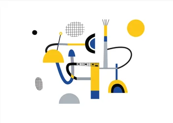 Abstract geometry composition, 2017