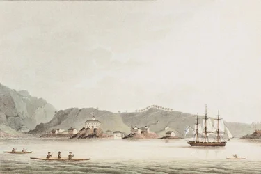 Illustration from A Voyage Round the World In the Years 1803-06, in the Ship Neva, 1814