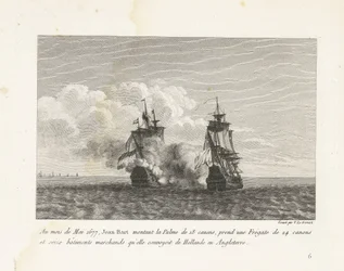 Jan Bart Captures a Dutch Frigate, 1677