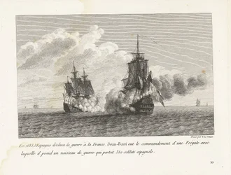 Jan Bart Captures a Spanish Ship with 350 Soldiers on Board, 1683