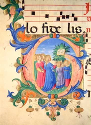 Missal 515 f.144v Historiated Initial 