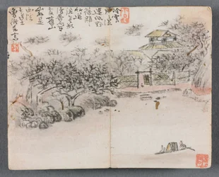 Miniature Album with Figures and Landscape