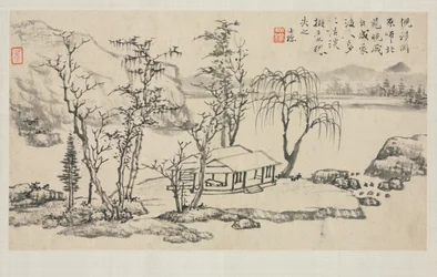 Landscape Album in Various Styles: Landscape after Ni Zan