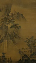 Scholar Looking at a Waterfall