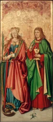 Zurich Violet Master, St. Catherine and John the Evangelist