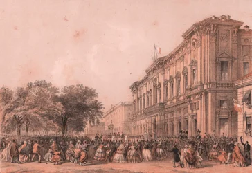 Arrival of Emperor Napoleon II in Alessandria, Piedmont