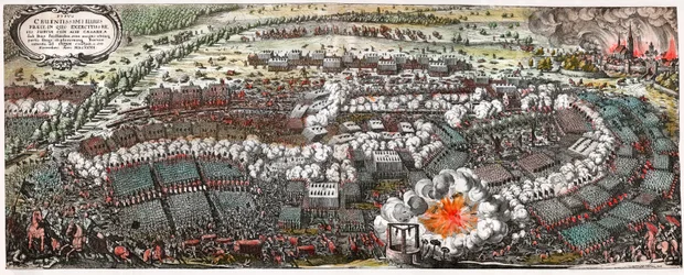 Battle of Lutzen between the Swedish troops and that of the Catholic League (Holy Empire)