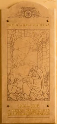 Commemorative plaque of the Chapel of the Invalides (1670), Paris