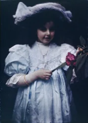 Girl in a white dress
