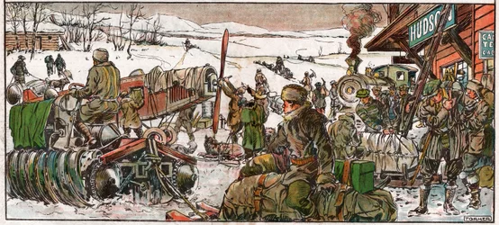 Gold seekers at a mining site in Ontario