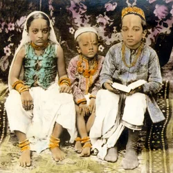 Hindu Children of a High Caste, Bombay, India 1922
