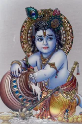Infant Lord Krishna. Hindu god