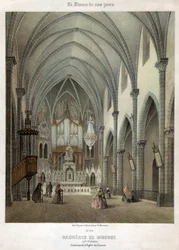 Interior of the Carmelite Church in Bagneres de Bigorre