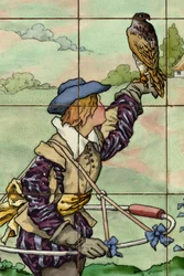 Interior View, Tile Panel, Painter Furcy Ernest Tondeur, Executor Boch Frères La Louvière, Second Panel, Detail