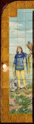 Interior View, Tile Panel, Painter Furcy Ernest Tondeur, Executor Boch Frères La Louvière