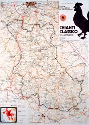 Map of the Chianti Classico Area