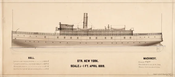 New York (Steamship: 1889) plans