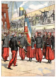 The Third Zouaves Regiment in Marseille
