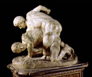 The Wrestler, copy of Greek sculpture, 3rd century BC