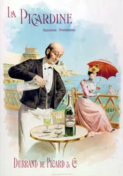 A Waiter Preparing a Glass of Absinthe