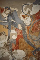 Wall Painting of the Blue Monkeys from Akrotiri