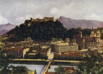 A View of Salzburg and the Hohen-Salzburg, Austria