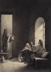 Jesus at the House of Martha and Mary