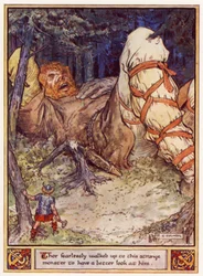 Thor fearlessly walked up to this strange monster to have a better look at him