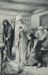 Elizabeth Fry walking freely in and out of the dungeons of Newgate