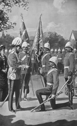 King Edward Presenting Colours to the Royal Welsh Fusiliers, August 16, 1880
