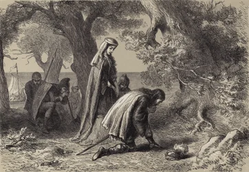 Thorfin and Gudrida on the Shore of Vineland