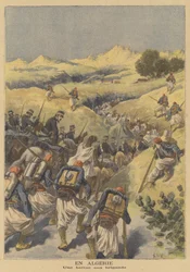 French Troops Hunting for Bandits in Algeria