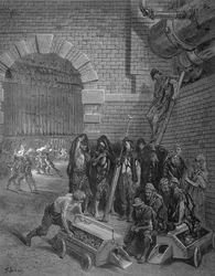 Lambeth Gasworks, from London, a Pilgrimage, written by William Blanchard Jerrold, pub. 1872