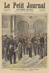 Presentation of the Sash of the Legion of Honour to the New Khedive of Egypt