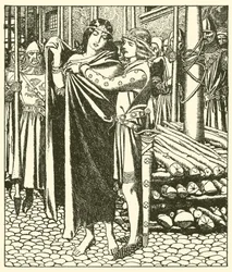 Tristram succors the Lady Moeya