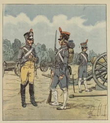 After dinner, the Emperor spoke about artillery