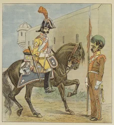Spanish Army, Dragoon, 1st Regiment, Lancer, 1st Regiment, of La Mancha