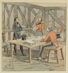 Hudson-Lowe Interrogates Las-Cases