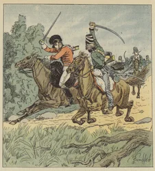 He had fought a lot against ours in Flanders, he bore the marks