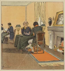 The Emperor plays chess with the grand marshal