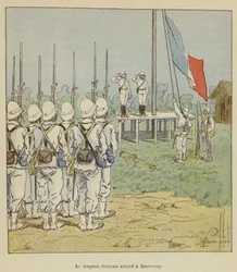 The French Flag Raised in Marovoay