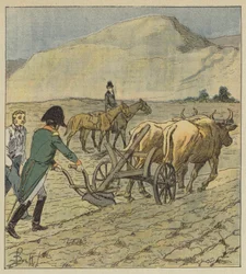 Napoleon plows a furrow