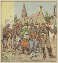 Soldiers of the Loire Army Reading the News of the Capitulation of Metz